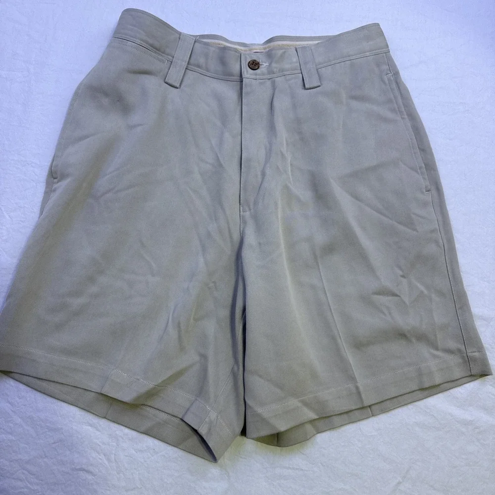 Tommy Bahama Relax Shorts Mens 30  100% Zip Fly Tan VACATION
